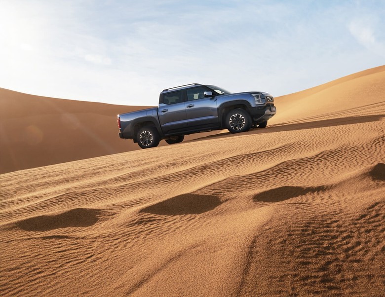 BYD Shark 6 Side View in Dessert