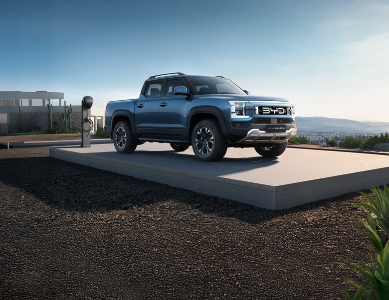 BYD Shark 6 Side View with charging