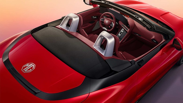 mg cyberster roof view