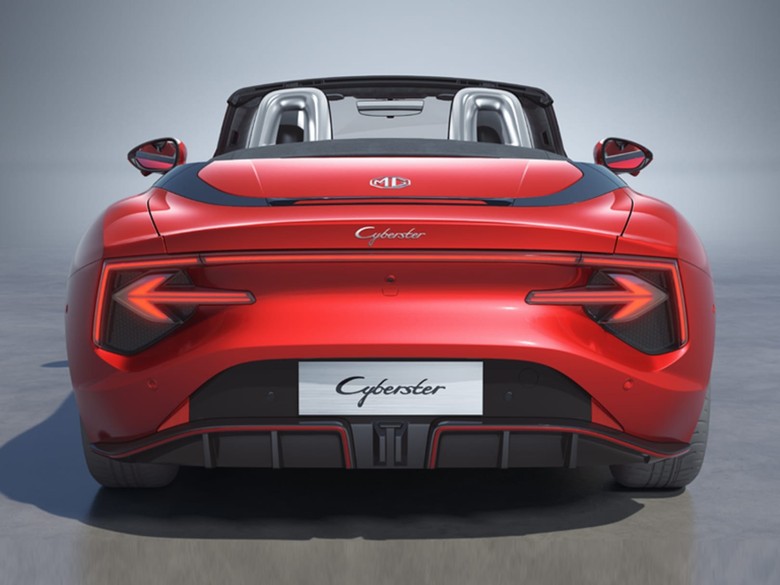 mg cyberster rear view