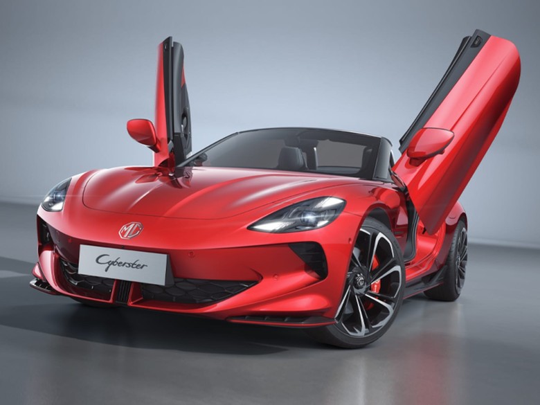 mg cyberster door view