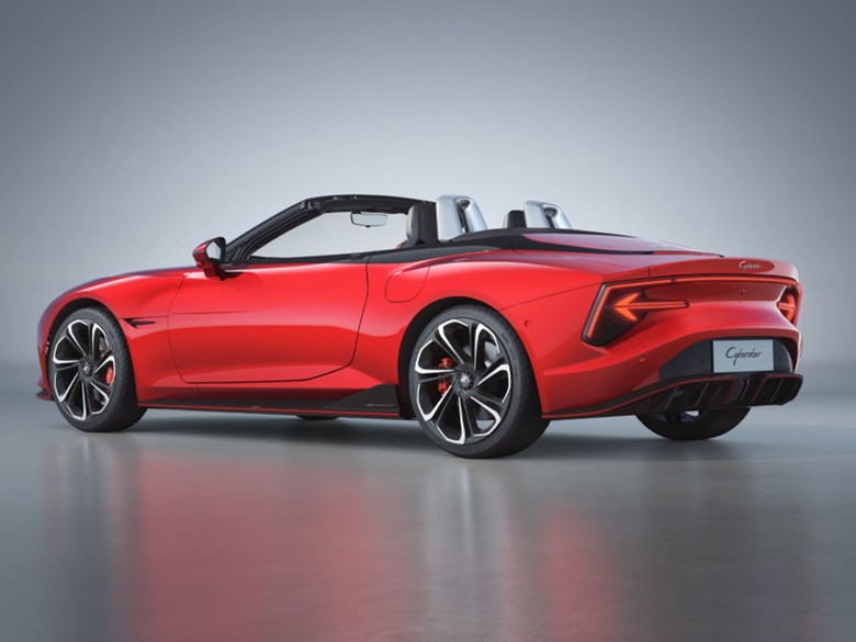 mg cyberster side view