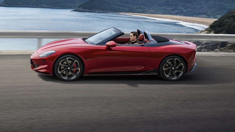 mg cyberster side view