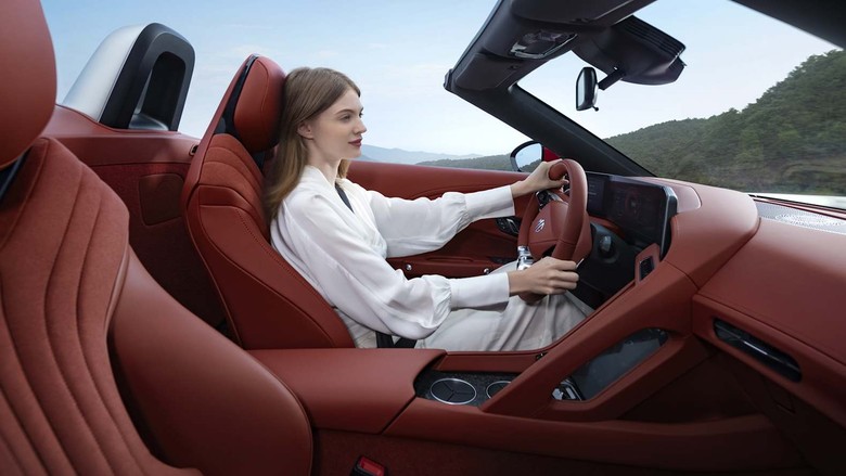 mg cyberster seating view