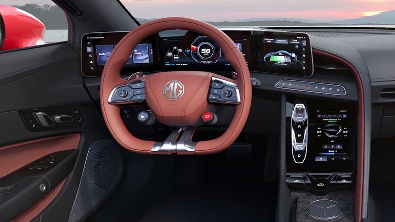 mg cyberster display screen