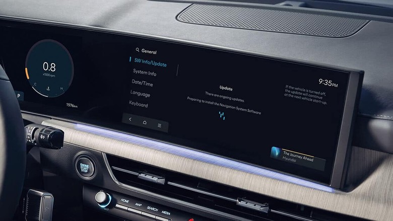 Hyundai Santa Fe display view