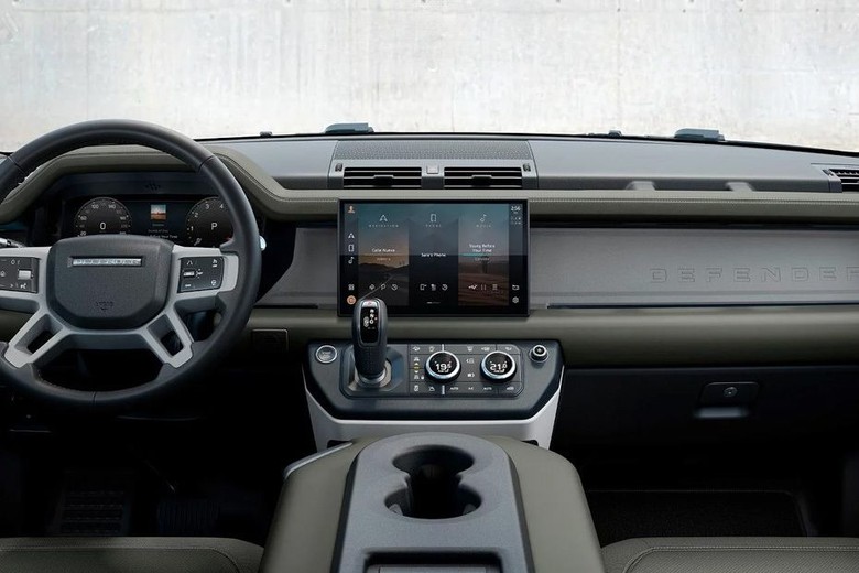 Land Rover Defender 110 interior view 
