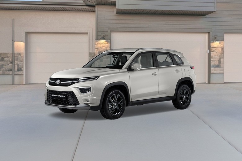  toyota urban cruiser side view in white color