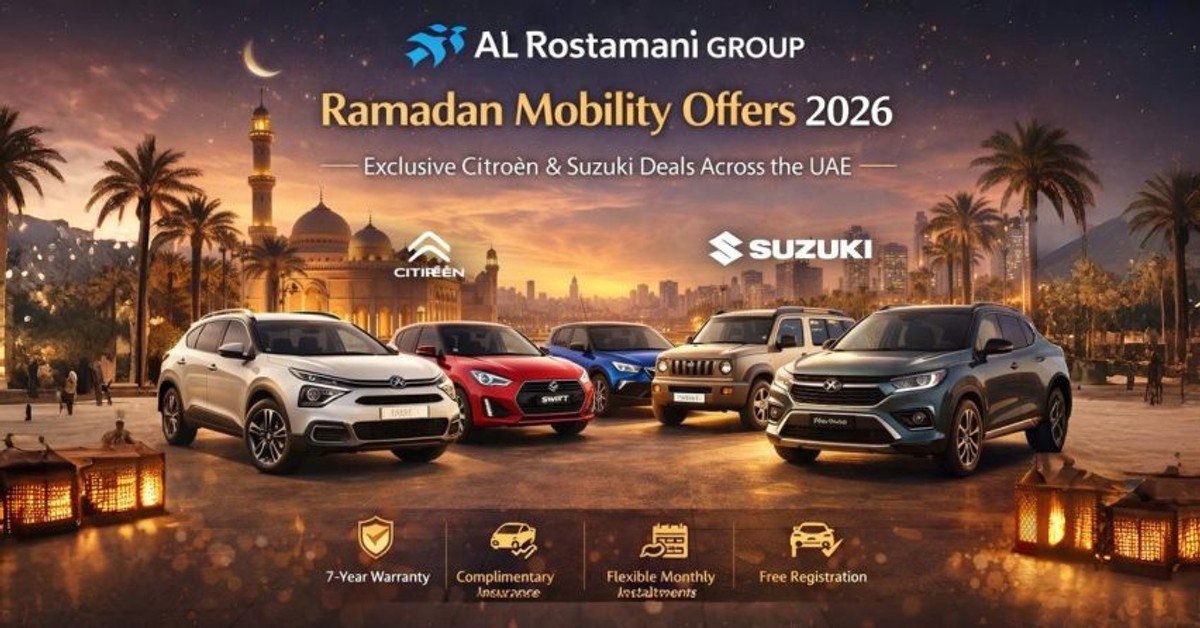 Al Rostamani Trading Company Launches Ramadan Mobility Offers Across Citroen and Suzuki Line-Ups