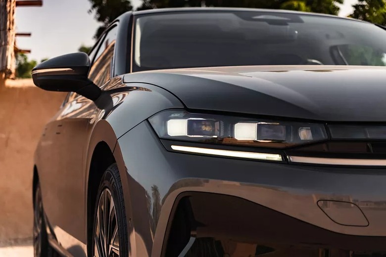 Volkswagen Jetta light view in grey color