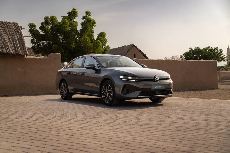 Volkswagen Jetta front view in grey color