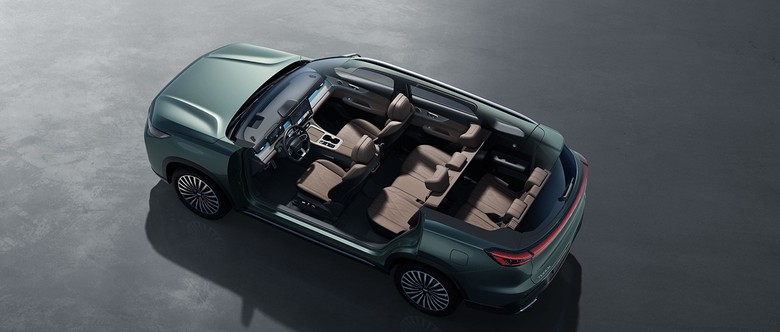 chery tiggo 8 pro max top view in blue color