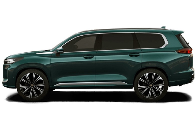 EXEED VX side view in green color