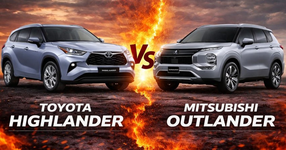 Toyota Highlander vs Mitsubishi Outlander PHEV: Power, Comfort, or Efficiency Which SUV Wins?