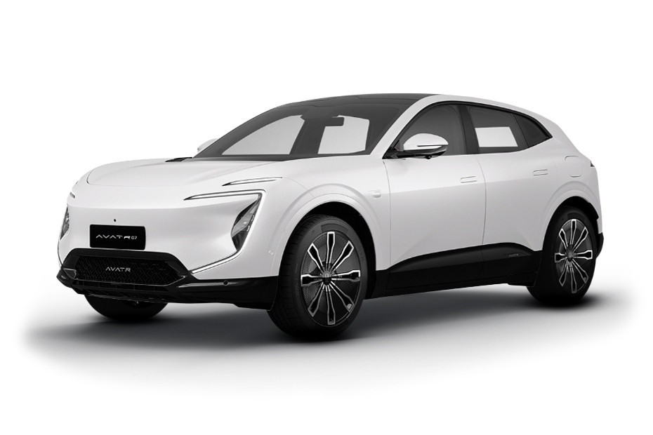AVATR 07 electric SUV front side view with sleek modern design