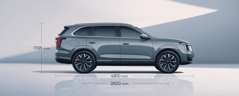 SOUEAST S08 side view in blue color