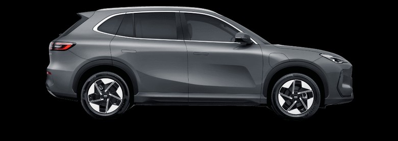 Geely EX5 side view in black color