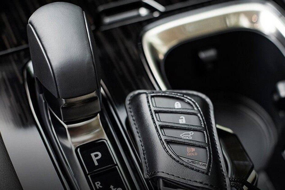 Lexus IS F Sport rear view with signature LED tail light