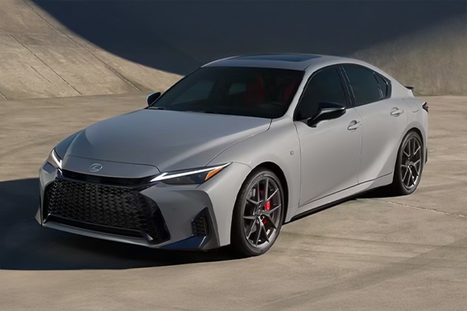 Lexus IS sedan side view with sporty design 