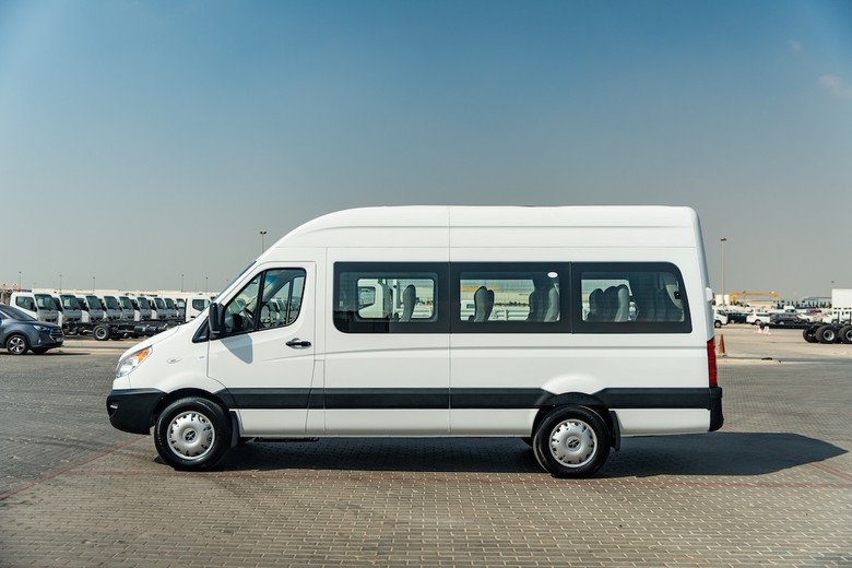 JAC Sunray side view in white color