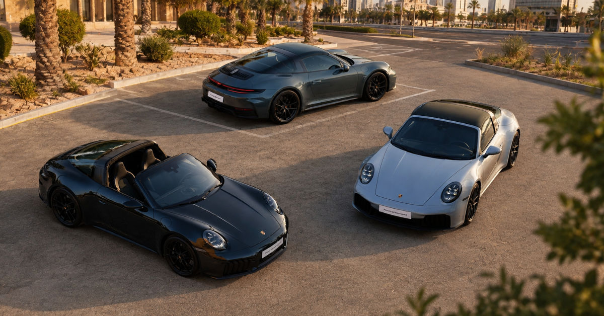 Porsche Saudi Arabia Reveals Four Custom 911 Targa Models with Exclusive Green Roofs