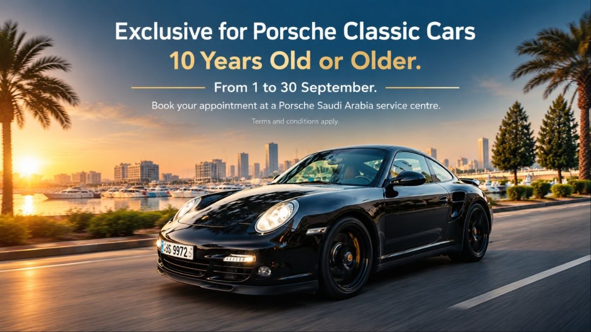 Porsche KSA Launches Classic Heritage Campaign: SAR 997 Inspection for 10+ Year Models