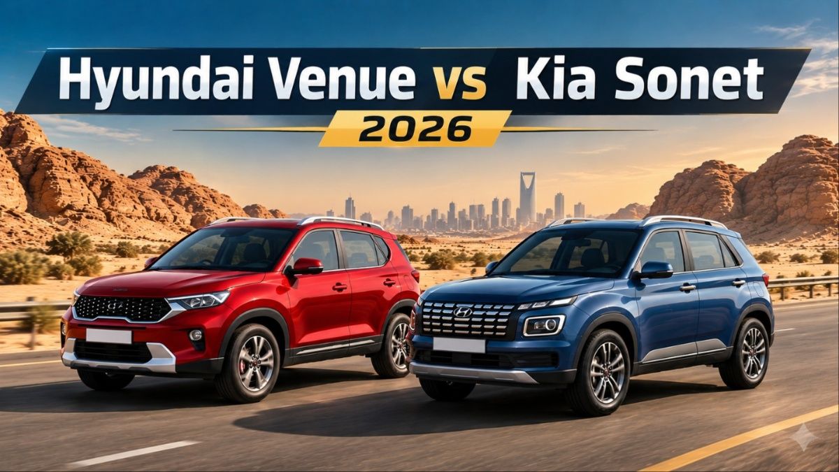 Hyundai Venue vs Kia Sonet 2026: Price, Specs and Which to Buy in Saudi Arabia