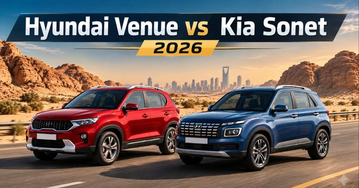 Hyundai Venue vs Kia Sonet 2026: Price, Specs and Which to Buy in Saudi Arabia