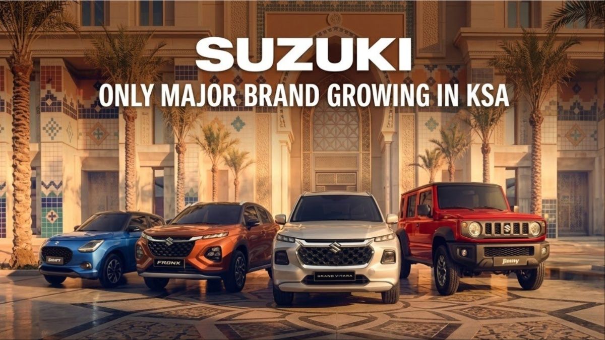 Suzuki Only Major Brand Growing in KSA