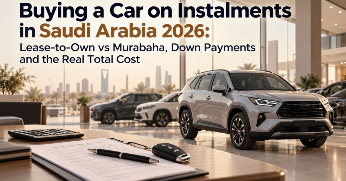 Buying a Car on Instalments in Saudi Arabia 2026: Lease-to-Own vs Murabaha, Down Payments and the Real Total Cost